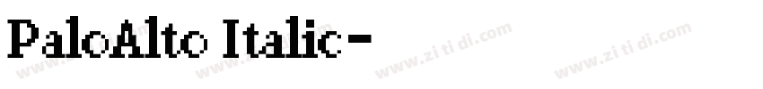 PaloAlto Italic字体转换